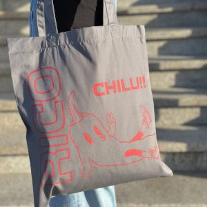 TOTE BAG SAY CHILLI gris